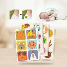 Kit 36 Adesivos Repelentes De Mosquitos Infantil Citronela Anti Pernilongo Proteção Aplicação em Roupas Mochila Carrinho