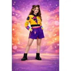 Fantasia Menina Guerreiras Kpop Huntrix infantil