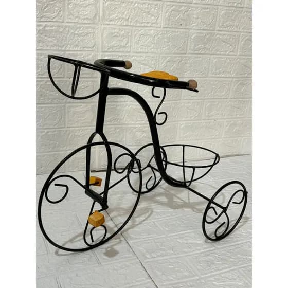 Bicicleta jardim porta vaso sacada varanda decoração rústica