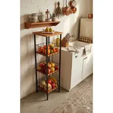 Fruteira Porta Filtro Galão D'água 3 Andares Organizador Para Frutas E Legumes