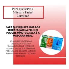 Máscara Coreana Skin Care Facial