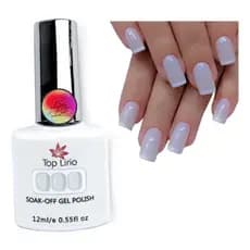1x Esmalte renda francesinha translucido Em Gel 12ml fundo realista