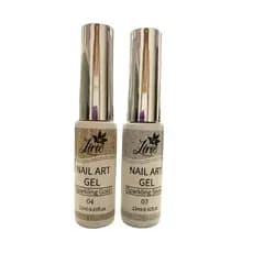 Esmalte Gel Prata Ou Dourado Gliter Refletivo Brilho Ponta Fina