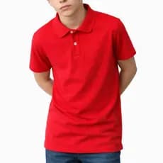 Camisa Polo Infantil Juvenil Masculino Camiseta Gola Básica Algodão Manga Curta
