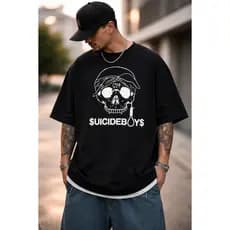 Camiseta Oversized Algodão Masculina Lançamento Suicideboys Frete Gratis