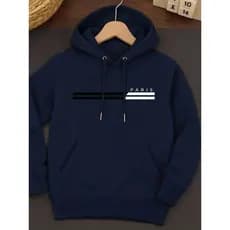 Blusa Frio Premium Paris Moletom Masculino Feminino Com Bolso e Capuz Flanelado Tendencia Inverno
