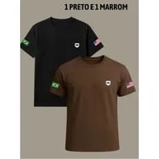 Kit 2 Camisetas Rincon Agro Ram Country Tropinha Rodeio Frete Gratis Envio Imediato