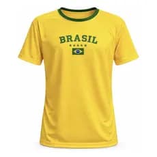 Camiseta Dry Fit  Brasil Casual Esportiva Unissex