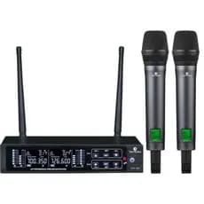 Microfone Sem Fio Harmonics HSF300 Duplo UHF