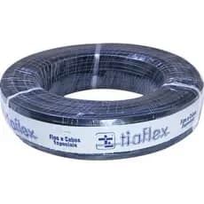 Cabo Microfone Balanceado OFHC Preto 2x22AWG Tiaflex 100m