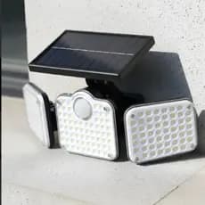 Refletor Solar Led Parede Sensor De Presença