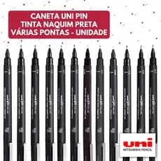 Caneta Técnica Nanquim Uni Pin Fine Line UNI BALL - Unidade