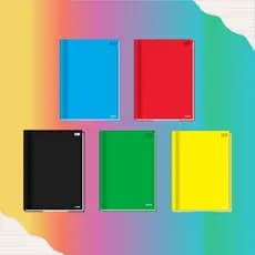 Caderno PEQUENO Capa Dura Brochura Lift 1/4 Com 96 Folhas - Credeal