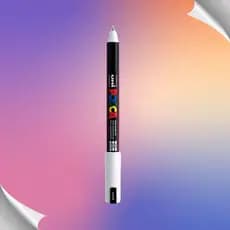 Caneta Pincel Marcador Multiuso PC-1MR 0,7mm Branco - Posca