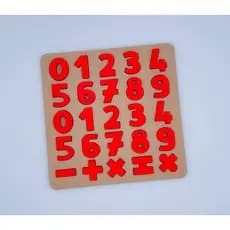 Quebra-Cabeça Educativo de Números e Operações Matemáticas - Material didático.