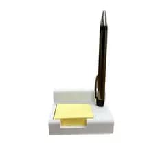 Mini Suporte de Mesa para Bloco Adesivo 50x38mm e Caneta – Organizador