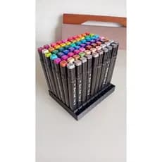 Organizador de Canetas e Marcadores com 80 Compartimentos – Suporte Vertical para Touch, Copic e Similares
