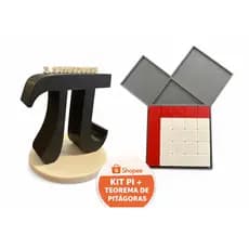 Kit Educativo Matemático – Número Pi (π) + Teorema de Pitágoras | Material Didático Interativo