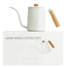 Chaleira Aço Inox Bico de Ganso Bico Longo Barista Cafe Bule Para servir Premium cafe Preto inox Bico Fino Barista 600ml