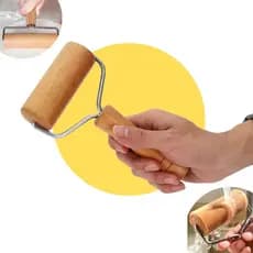 Mini Rolinho De Massa Para Pastelaria Rolo Cabo Madeira E Inox Utensílios De Cozinha Esticas Massas Paes Pizza Pastel