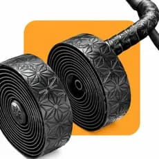 Par Fita Guidão Bike Speed Pu Eva Antiderrapante Super Conforto Antivibração Alta Aderência Estrada Com Tampas Laterais