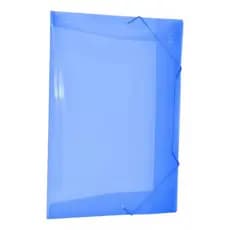 Kit 10 Pasta Aba Com Elastico Documento Oficio A4 Escritorio Cor Azul