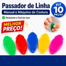 Passador de Linha na Agulha Manual e Máquina de Costura Resistente e Fácil de Usar