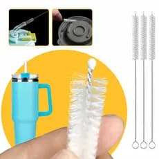 Conjunto De Escova Flexivel De Limpeza Canudo Copo Térmico Garrafa Reutilizável Flexível Multiuso