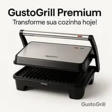 Sanduicheira Grill Eletrica Portatil 110v  1000W Potente Design Inox Compacta Facil Limpeza