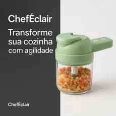 Triturador Cortador Processador Eletrico Multifuncional Utensilio Cozinha Verde 4 Em 1
