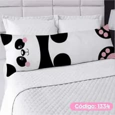 Travesseiro De Corpo Com Fronha e Ziper Xuxão Cheio Fibra de Silicone Personalizado Panda