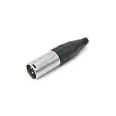 Conector XLR Santo Angelo Plug Macho S2X Niquelado