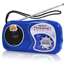 Radio Am Fm Portatil Retro Relógio Vintage Antigo Kapbom K-2019