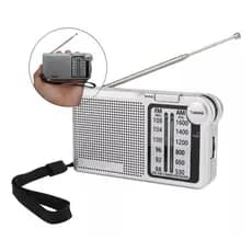 Rádio AM FM de Bolso Portátil Antigo Recarregável Lelong LE-662