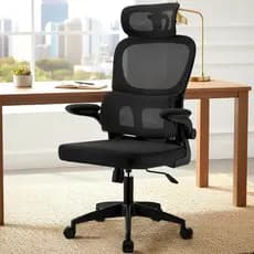 Cadeira de Escritorio Ergonomica Giratória Executiva Apoio Lombar e Cabeça Pratito
