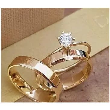 Par de Aliança Chanfrado casamento e Noivado 6mm Moedas antigas