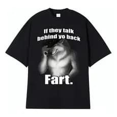 Camiseta Masculina Meme Se Falarem Pelas Suas Costas Peide