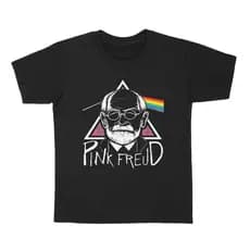 Camiseta Basica Pink Freud Satira Meme Pink Floyd Sigmund Freud 100% Algodão Unissex