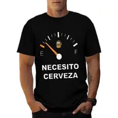 Camiseta Masculina Engraçada Necessito Cerveja Combustivel