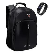 Mochila Escolar Masculina Impermeavel Resistente Alça De Aço