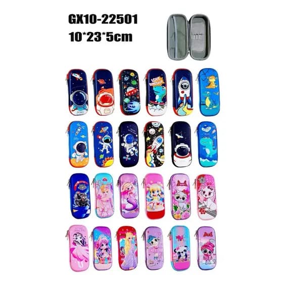 Estojo Infantil 3D Personagem Animado Estilo Anime com Zíper Escolar GX10-22501