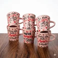 Jogo Canecas Rosa Faixa 120ml Namorados Faixa Chá Café Porcelana Personalizada Meu Amor Namorados Xícaras Elegante Manhã