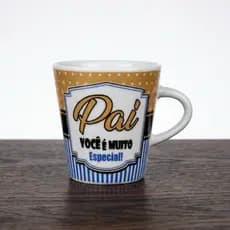 Kit Pai Faixa Canecas 120ml Café Chá Xícara Personalizada Pai Amo Você Presente Elegante Taça Café Manhã