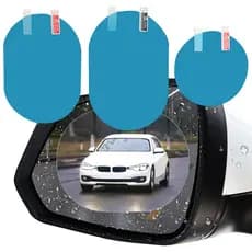 2pcs/set Anti-Embaciamento Adesivo Para Carro Película Transparente Espelhos De , Protetora Espelho Retrovisor À Prova De Chuva