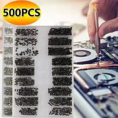 500Pcs 18 Tipos Mini Porcas De Parafuso Kit De Faça-Você-Mesmo Parafusos Para Computador Portátil Conjunto De Reparo De Telefone Sunglass