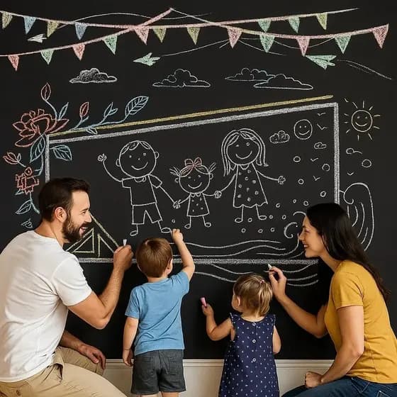 Papel Parede Adesivo PVC Quadro Branco 2 Metros Marcador Infantil Escritório Decoração