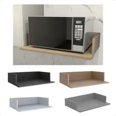 Nicho Suporte Parede Para Microondas 60X40cm Mdf Cozinha Lanchonete cores
