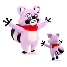 Pelúcia Rambley Indigo Park Guaxinim Brinquedo Infantil Jogo The Raccoon Boneco Dia Das Crianças