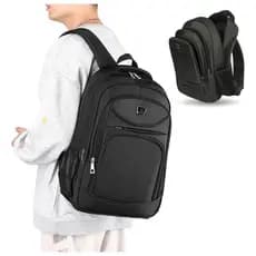 Mochila Reforçada Faculdade Trabalho Escolar Viagem Alça Cabo Aço Notebook Unissex Resistente Grande