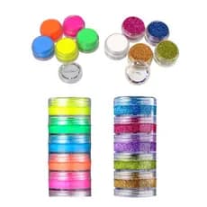 Tinta Cremosa Fluorescente 5 Cores Cítricas Neon ou Glitter Facial